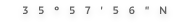 35°57′56″N